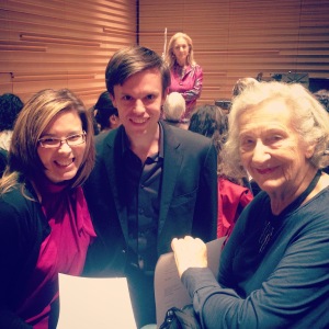Carol Wincenc performed at the National Society of Arts and Letters event at the Baryshnikov Arts Center. Here I am with pianist and friend Bryan Wagorn and the extraordinary Thea Musgrave. 